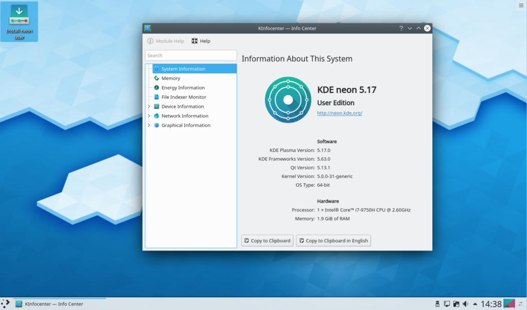 kde plasma 5.17.0