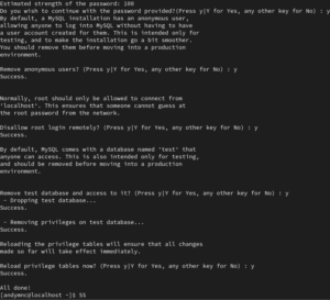 mesdsa in sicurezza di MYSQL di LAMP su Rocky Linux 9.3